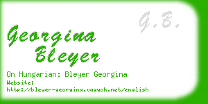 georgina bleyer business card